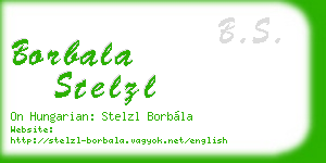 borbala stelzl business card